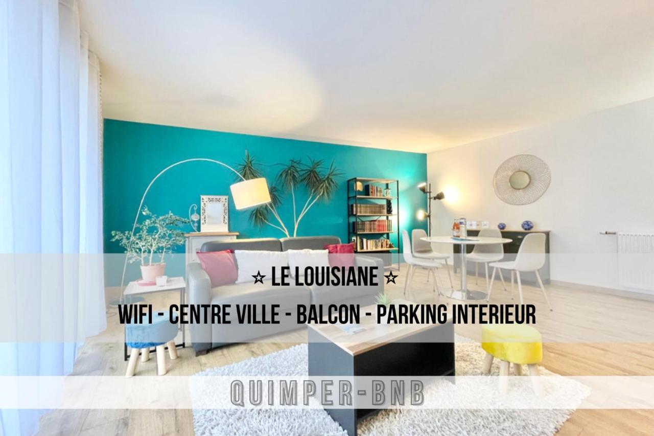 La Louisiane - Confort - Wifi - Parking Prive - Terrasse - Centre Ville แก็งแปร์ ภายนอก รูปภาพ
